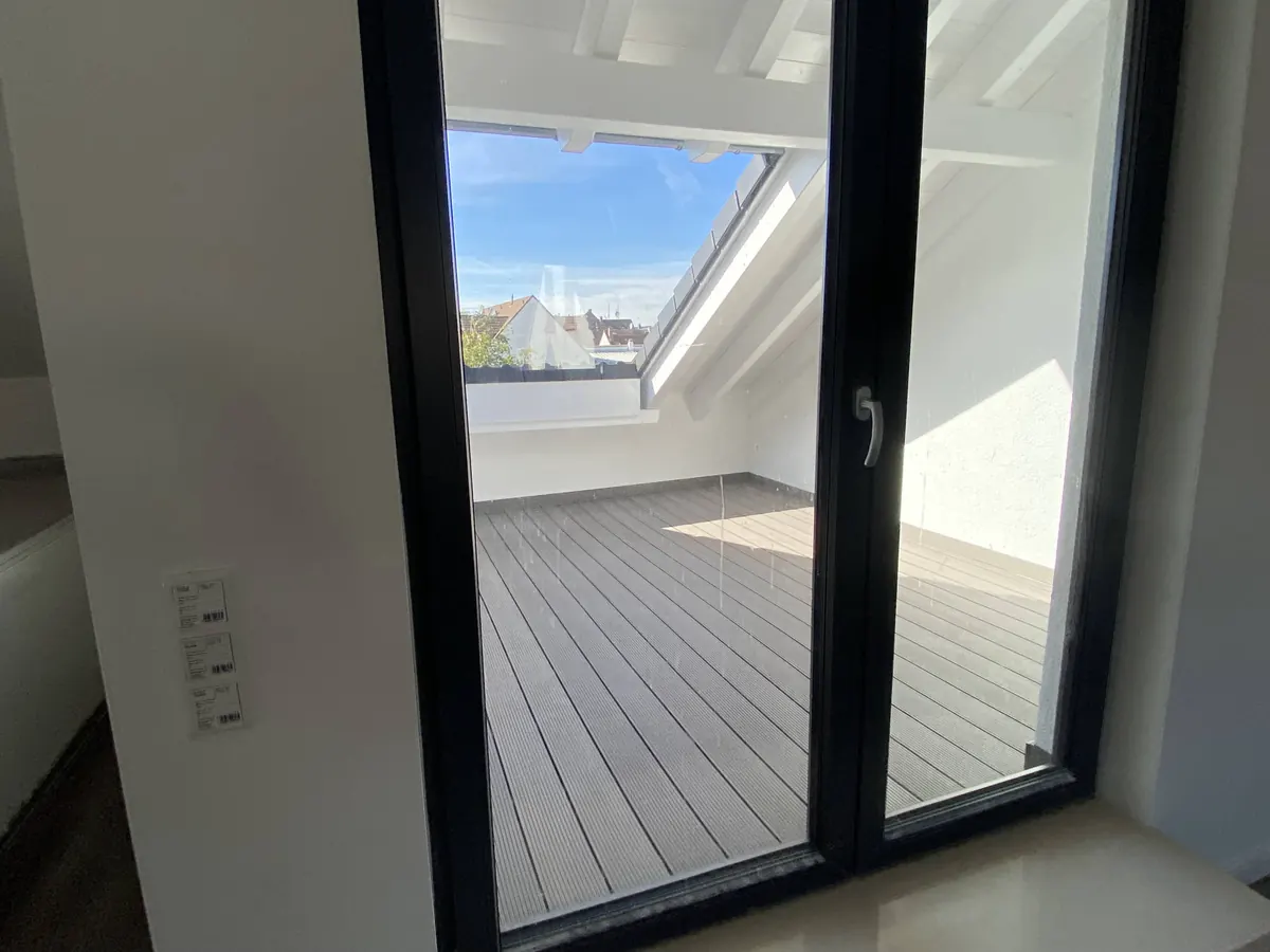 Hanau, Zugang zur Dachterrasse
